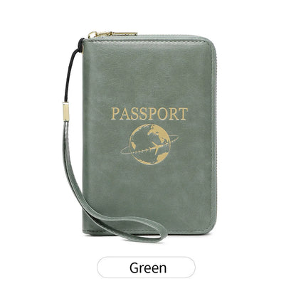 RFID Blocking Passport Holder & Travel Wallet – Credit Card Bag for Women & Men