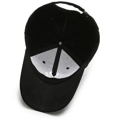 Korean 3D Embroidered Letter Baseball Cap – Hard Top Structured Hat