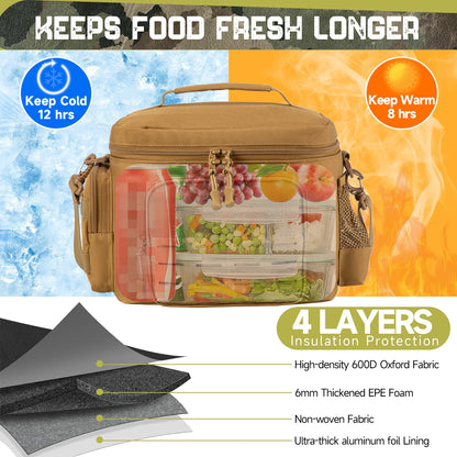 Tactical Lunch Box for Men – Insulated Heavy Duty Work Bag
