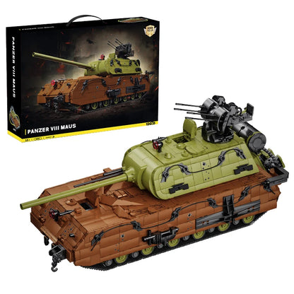 Panzer VIII Maus Tank MOC Set – 1:28 Scale Military Bricks