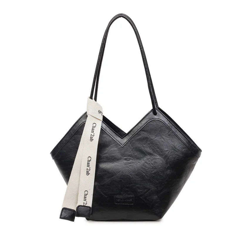 Retro Simple Underarm Bag Trendy Shoulder Large Capacity Commuting Foreign Style Tote