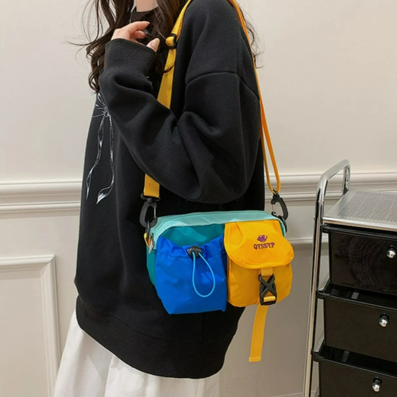 Women Crossbody Bags Multi Pocket Shoulder Casual Sporty Utility Style Comfortable Versatile Travel