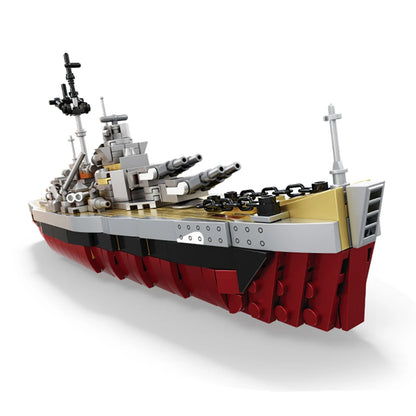 KMS Bismarck Battleship Building Blocks Set – WWII Military Model Toy
