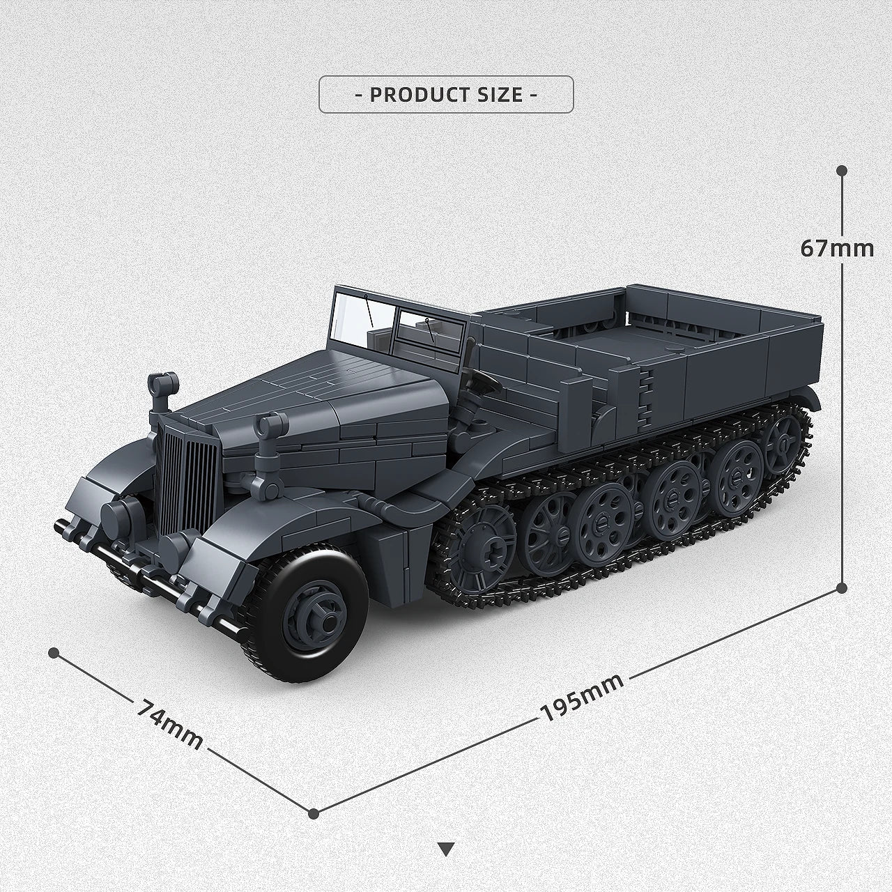 WWI Military Jeep Building Blocks Set – Army Vehicle Model Toy