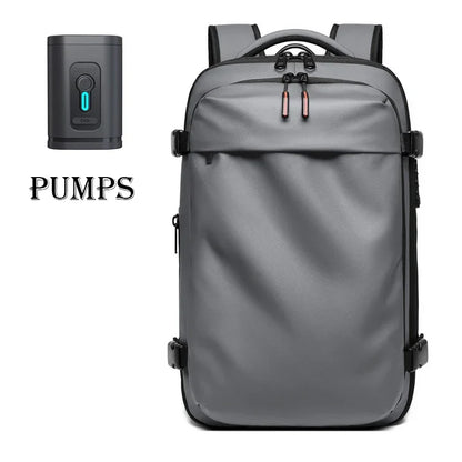 Vacuum Compression Travel Backpack – 17" Laptop, Large Capacity