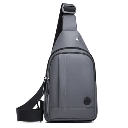 Men's Nylon Sling Chest Bag Waterproof Crossbody Pack