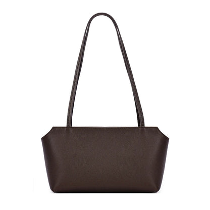 Genuine Leather Mini Shoulder Bag – Women's Pebbled Tote
