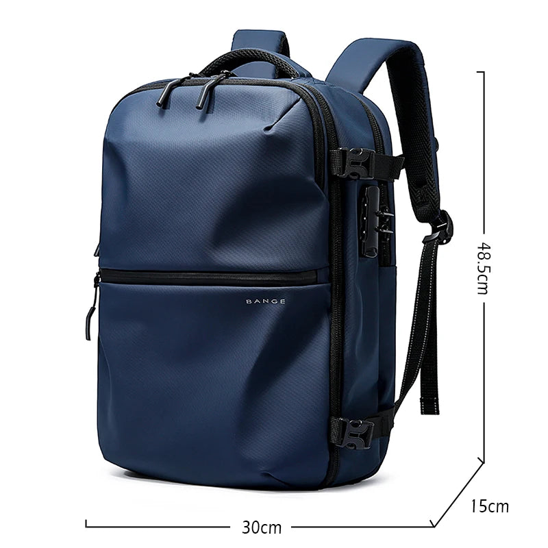 Anti-Theft Travel Backpack with Vacuum Compression & Laptop Compartment