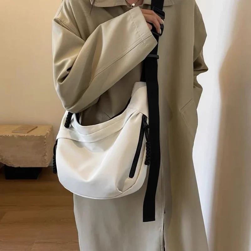 Nylon Hobo Crossbody Bag for Women