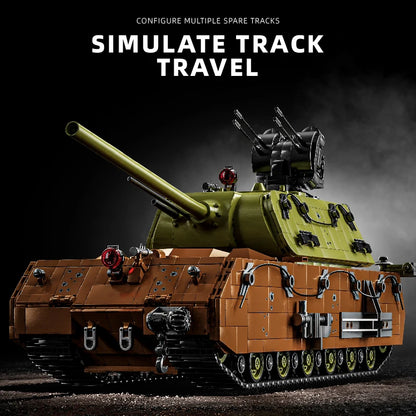 Panzer VIII Maus Tank MOC Set – 1:28 Scale Military Bricks