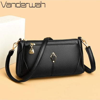 Elegant PU Leather Crossbody Bag – Women's Shoulder Purse