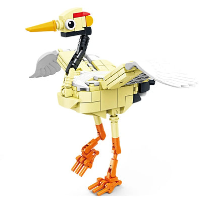 Wild Animal Building Blocks Kit – Fox, Wolf, Giraffe & More