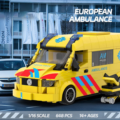 Ambulance Building Blocks Set – City Rescue Bricks Toy for Kids