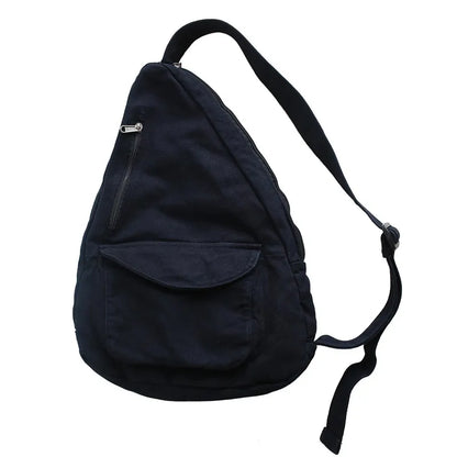 Canvas Crossbody Sling Bag – Unisex Multi-Pocket Shoulder Bag