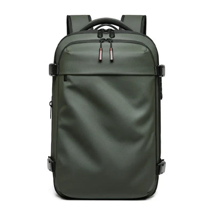 Large Capacity Travel Backpack for Men – 17" Laptop, Vacuum Compression, Expandable