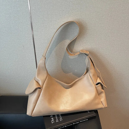 Casual Simple Large Capacity Shoulder Bag Winter Korean Version Temperament Tote Underarm