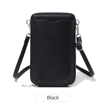 Women's Crossbody Phone Bag & Wallet – PU Leather Shoulder Purse