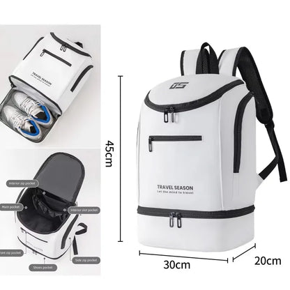 Sports Gym Backpack with Separate Shoe Compartment