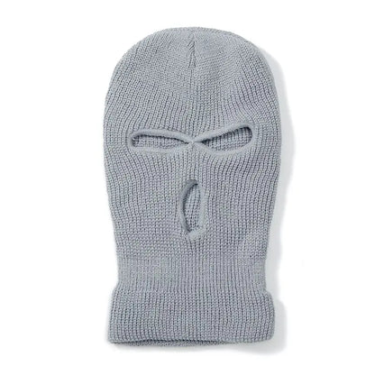 Balaclava Ski Mask 3-Hole Winter Face Cover – Unisex Knit Beanie