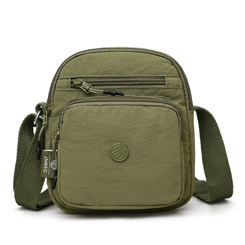 Women's Crossbody Shoulder Bag – Lightweight Oxford Multi-Pocket Purse for Travel & Business