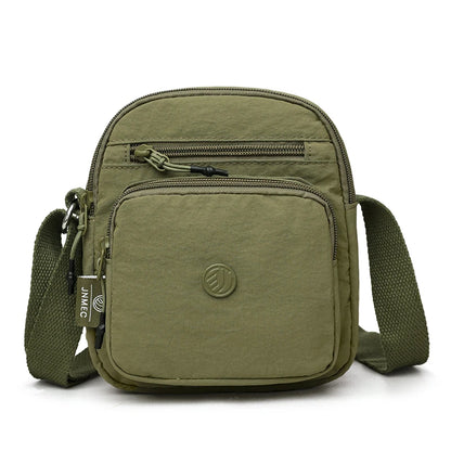 Women's Crossbody Shoulder Bag – Lightweight Oxford Multi-Pocket Purse for Travel & Business