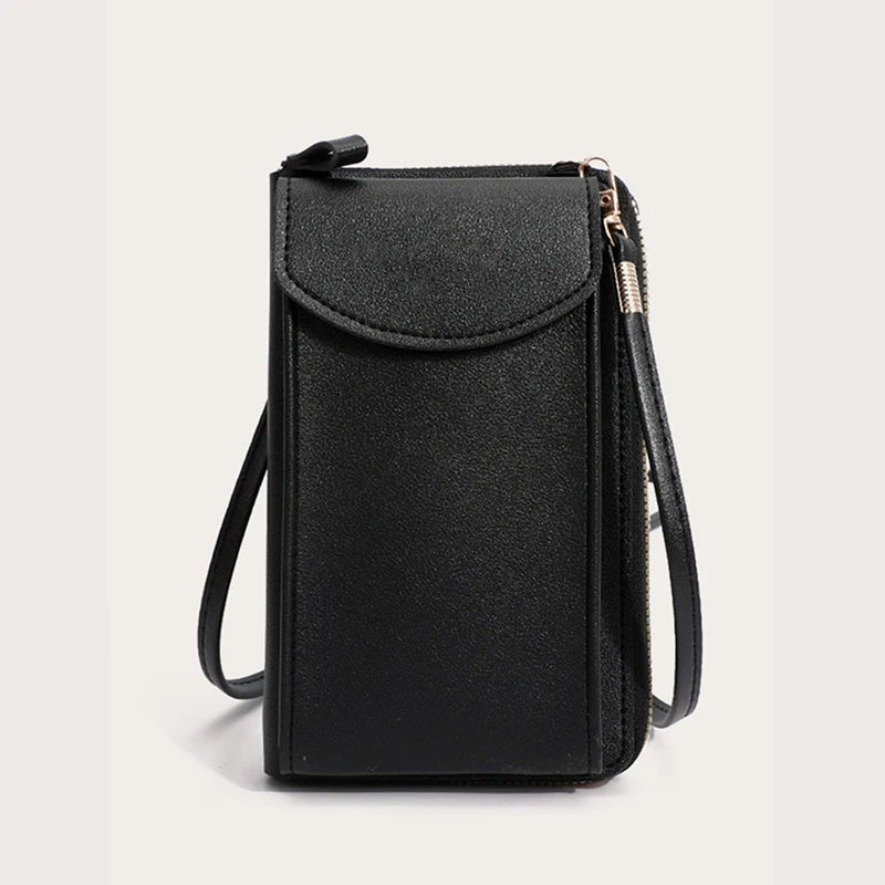 Women's PU Leather Phone Crossbody Bag & Wallet