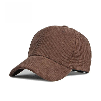 Corduroy Baseball Cap – Unisex Adjustable Snapback Hat for Men & Women