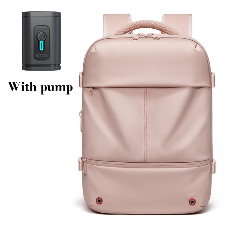 Vacuum Compression Travel Backpack 16" – Laptop & USB Charging