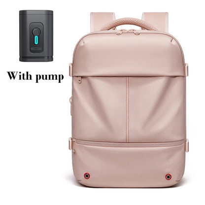 Vacuum Compression Travel Backpack 16" – Laptop & USB Charging