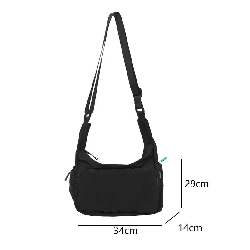Large Capacity Nylon Crossbody Bag for Gym & Travel