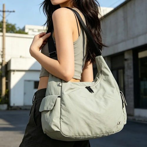 Hobo Shoulder Bag Large Capacity Casual Nylon Women's Everyday Bag