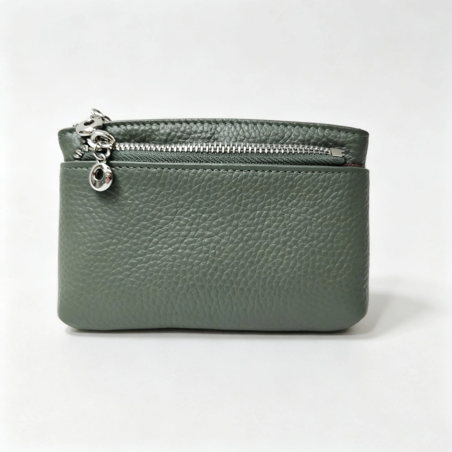 Genuine Leather Zipper Coin Purse for Women