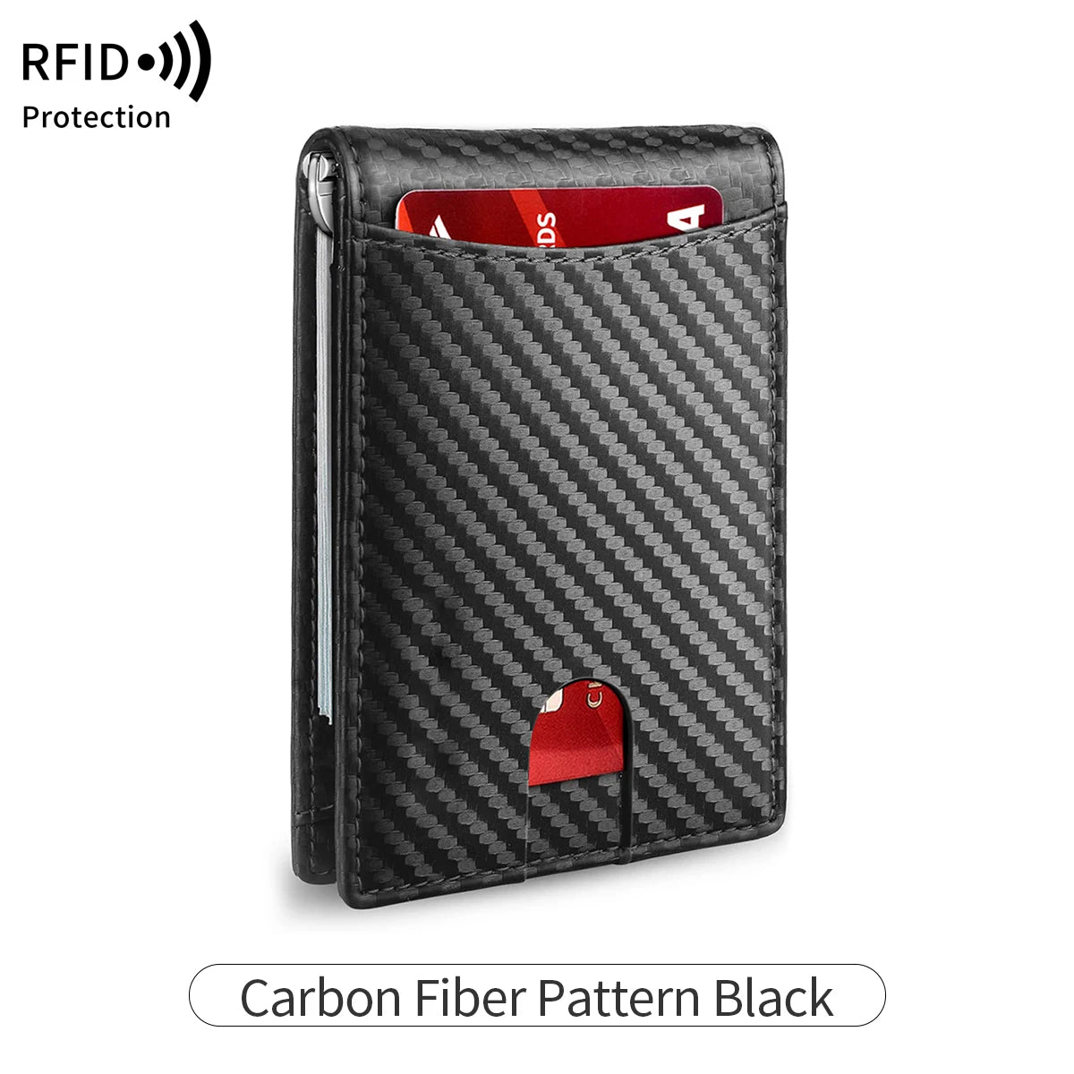 RFID Blocking Slim Bifold Wallet for Men – Minimalist Card Holder