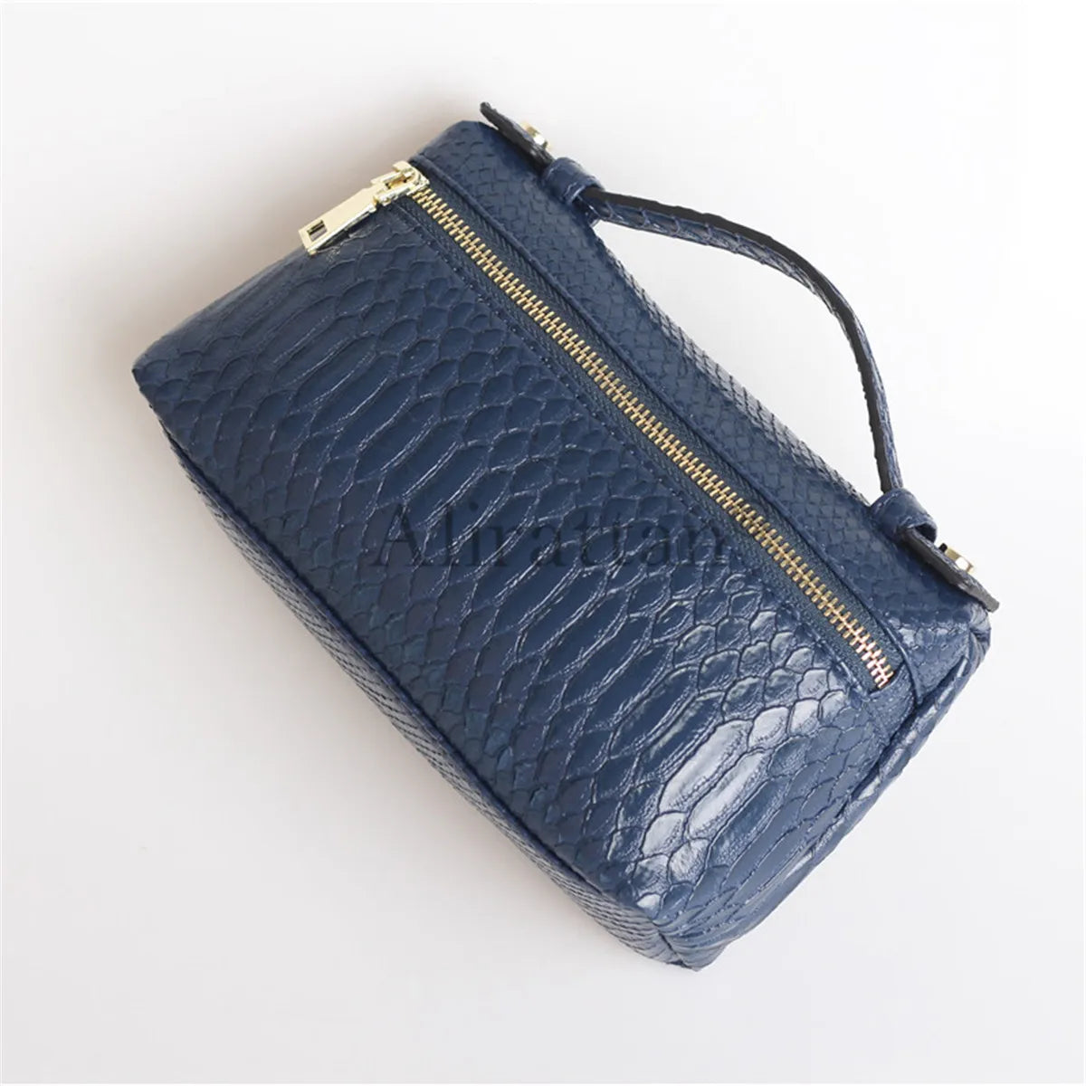 Crocodile Pattern Makeup Bag Large Capacity Women Travel Toiletry Carry Case Classic Organizr