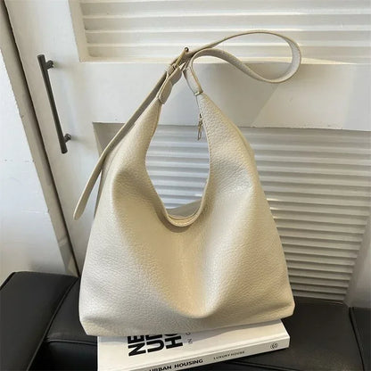 Women's Large Leather Tote Bag – Shoulder & Messenger Handbag