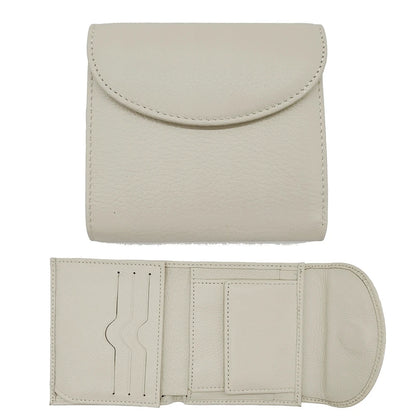 Women's Genuine Leather Short Wallet – Flap Closure with Card Holders