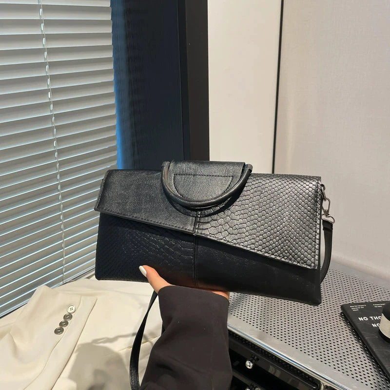 PU Leather Crossbody Clutch Bag – Women's Formal Evening Shoulder Bag
