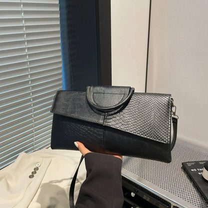 PU Leather Crossbody Clutch Bag – Women's Formal Evening Shoulder Bag