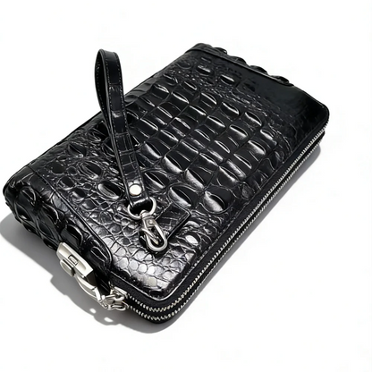 Genuine Crocodile Leather Men's Business Clutch Bag
