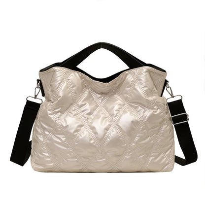 Diamond Quilted Large Capacity Crossbody Shoulder Bag