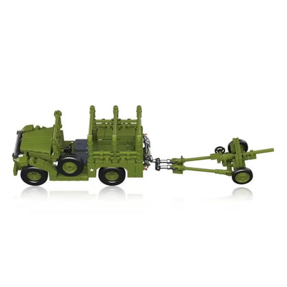 M3 Scout Car & Artillery Building Blocks Military MOC Set for Kids