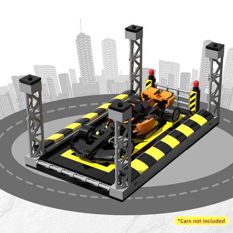 Supercar Garage Building Blocks Parking Lot Display Stand