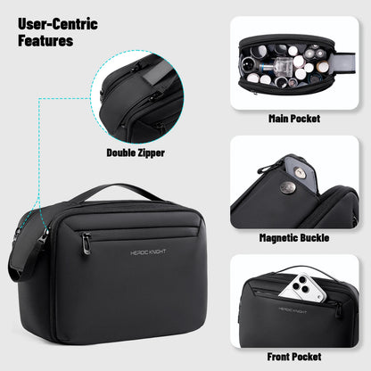 Travel Toiletry Bag, Waterproof Portable Wash Pouch for Men & Women