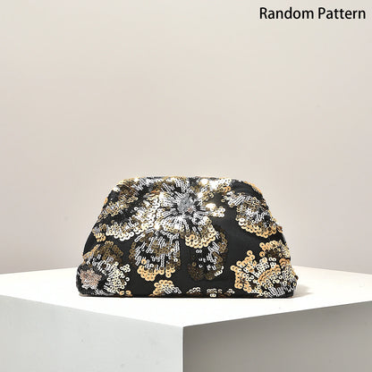 Clutch Bag Women Floral Bag Sequin Bag Gala Night Party Outfits Prom Bag