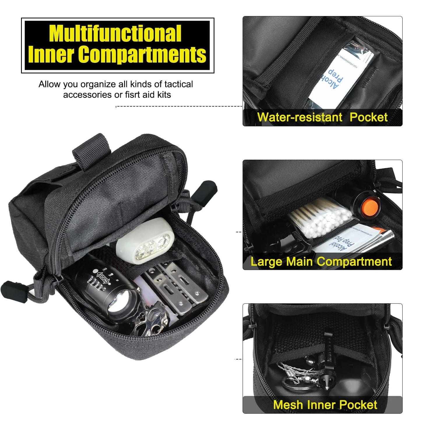 Tactical MOLLE EDC Pouch – Men's Utility Waist Bag