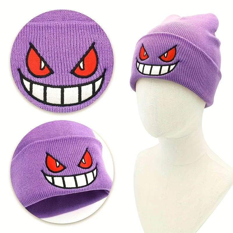 Embroidered Winter Beanie – Warm Unisex Hip Hop Ski Hat