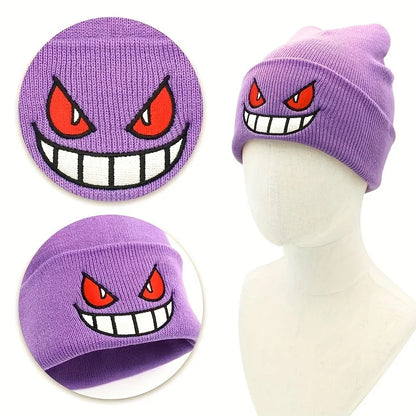 Embroidered Winter Beanie – Warm Unisex Hip Hop Ski Hat