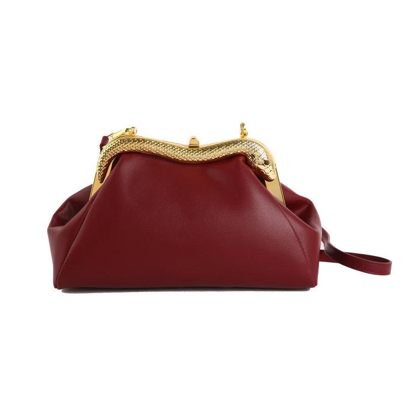 Luxury Evening Clutch Bag – Women's Elegant Chain Purse for Wedding & Party