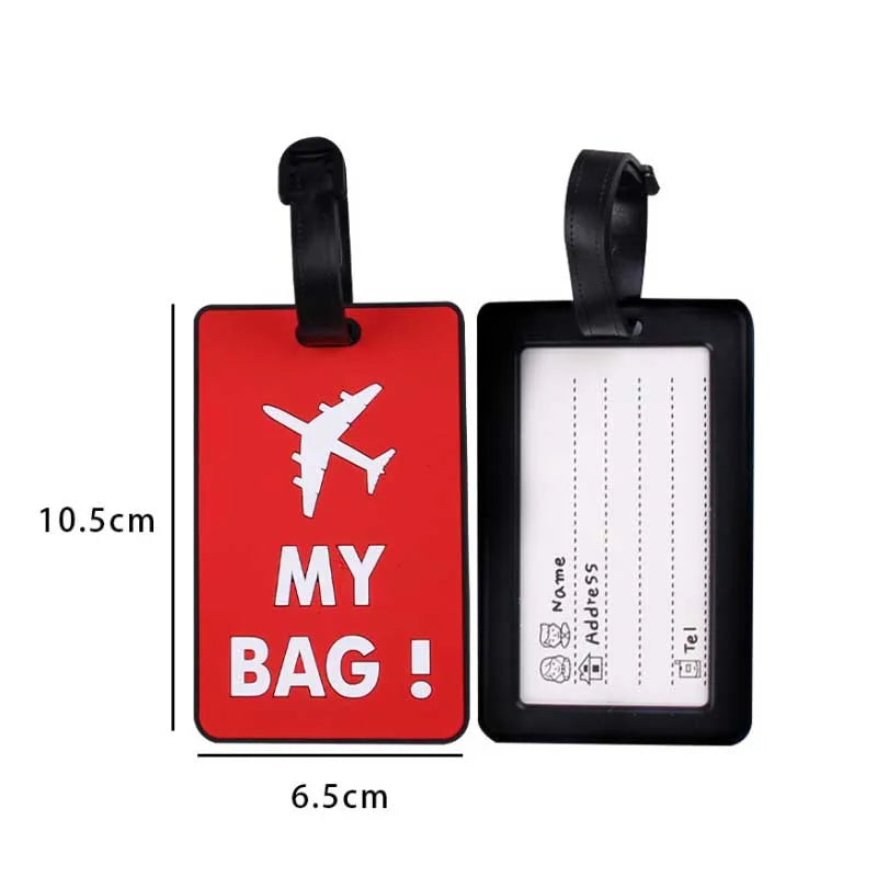 Silicone Luggage Tag – Colorful PVC Travel Bag ID Holder
