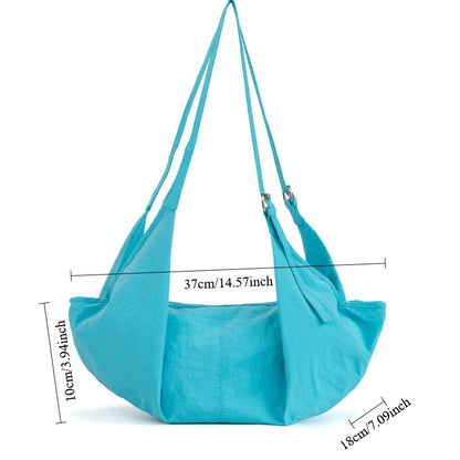 Canvas Shoulder Bag for Women – Large Capacity Lightweight Tote